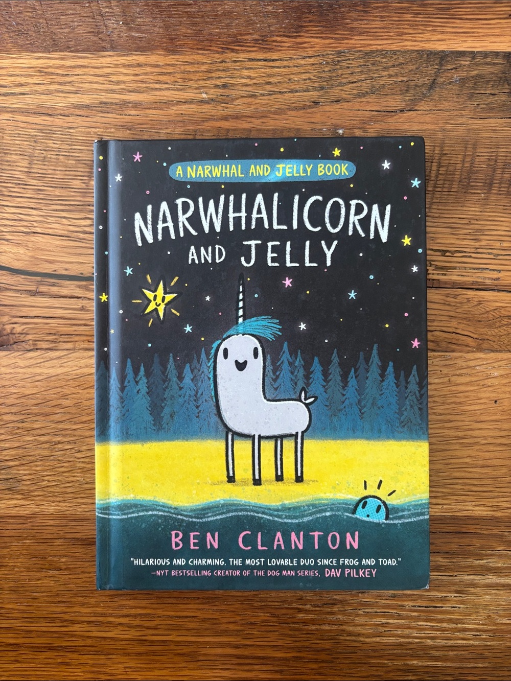 Narwhalicorn and Jelly Kids Book - Black & Yellow Cover